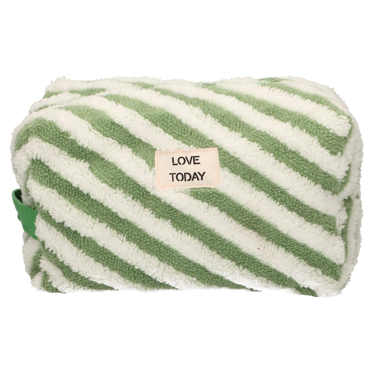 Neceser de viaje rizo raya verde 23cm x 13cm