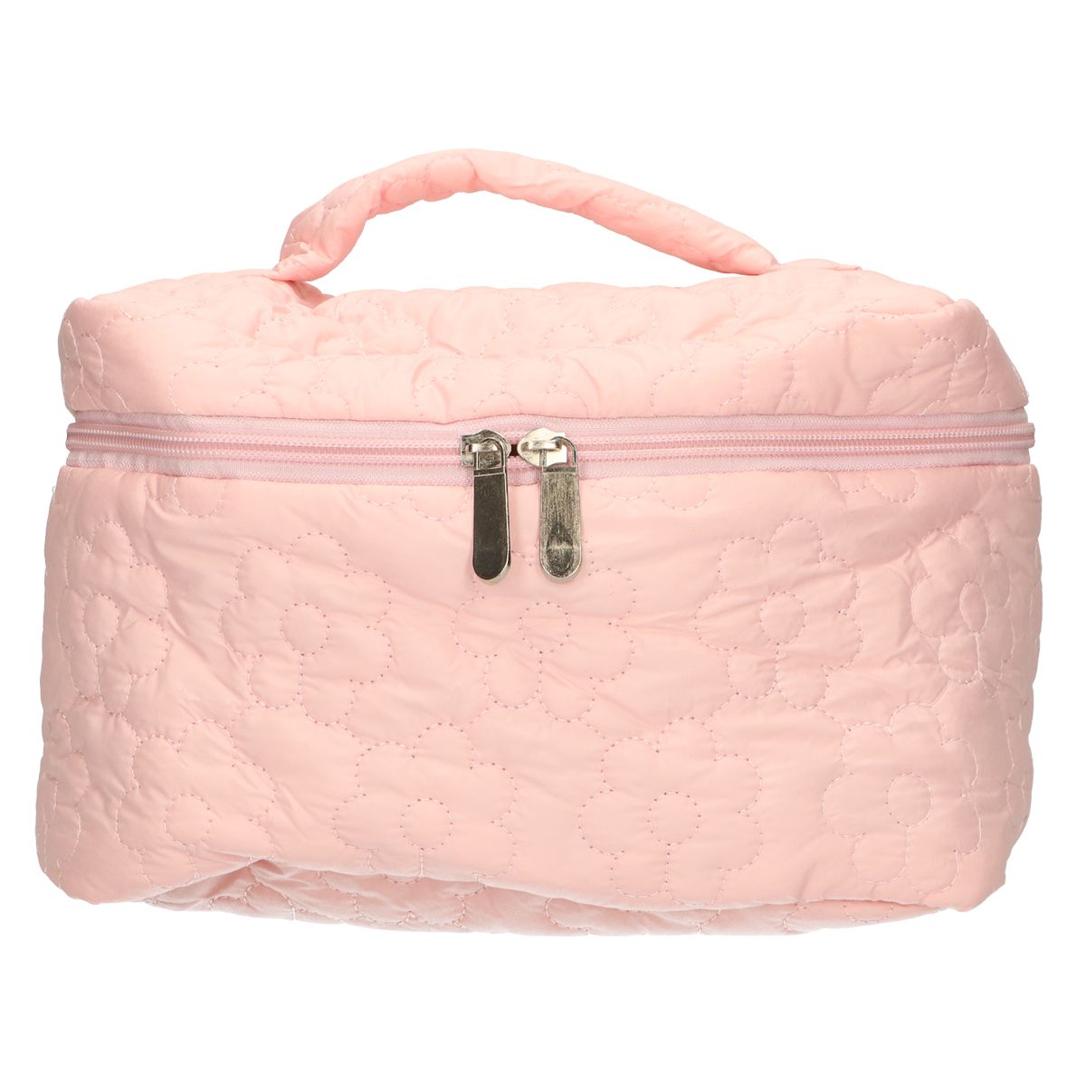 Beauty case da viaggio fiori rosa 24 cm x 17 cm