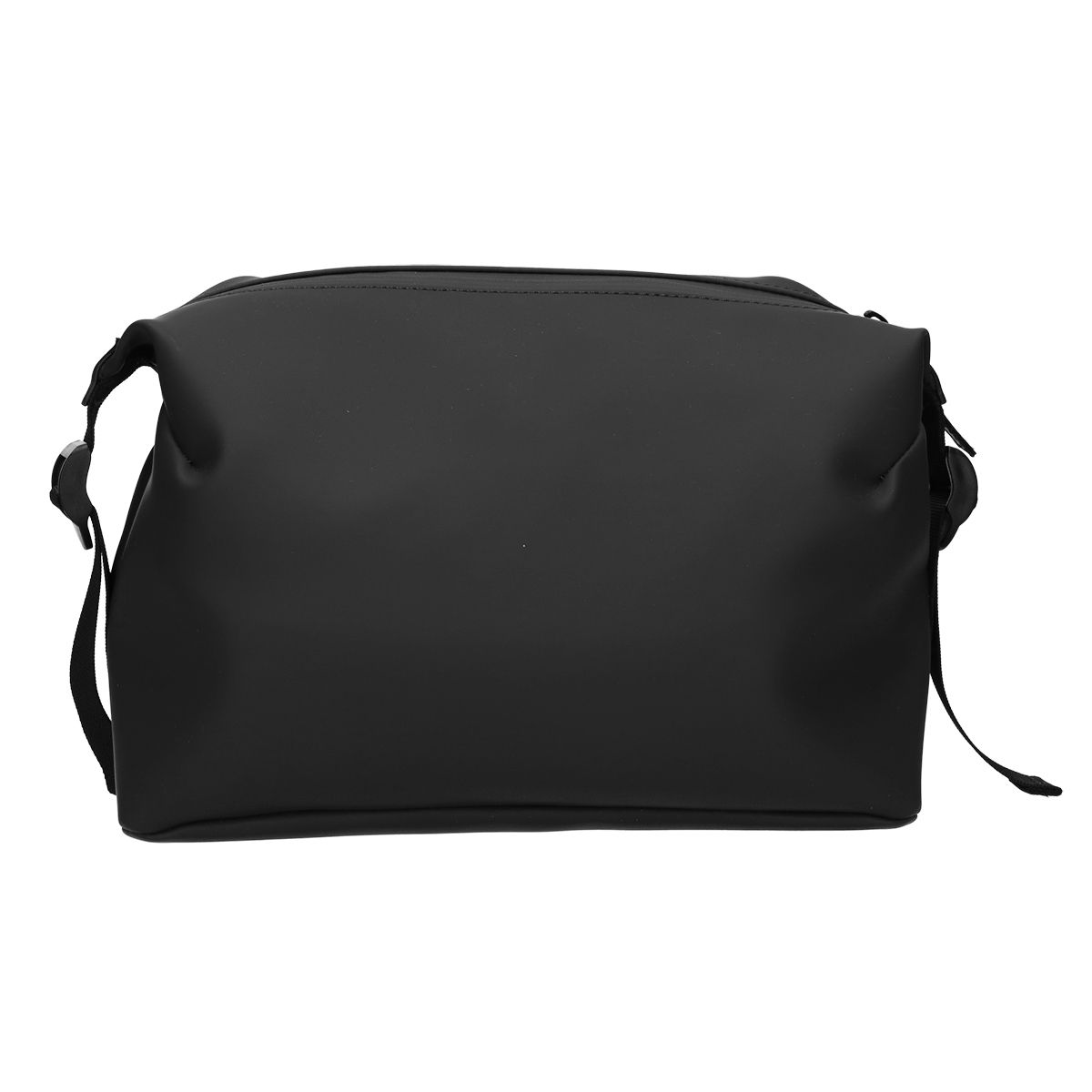 Neceser de viajero impermeable con hebilla negro 34cm x 21cm