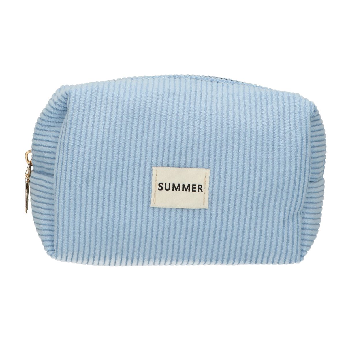 Neceser de viaje costilla impermeable azul 20cm x 11,5cm