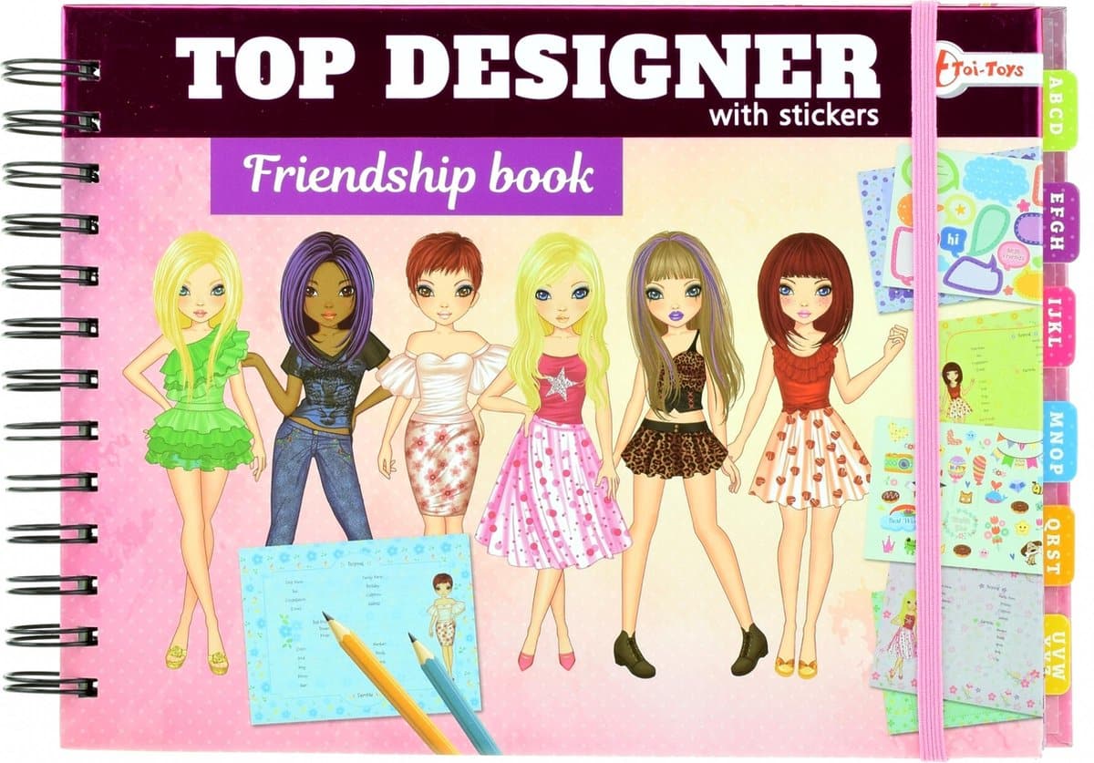 TOI-TOYS FRIED Book con pegatinas Top Designers