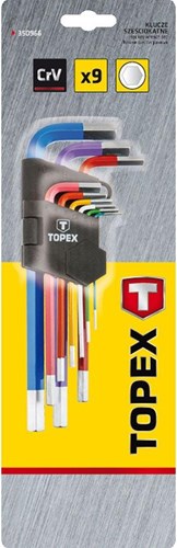 Set di bussole esagonali Topex lunghe 9 pezzi - 6479035