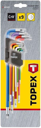 Set chiavi Topex tx torx lunghe 9 pezzi - 6479045