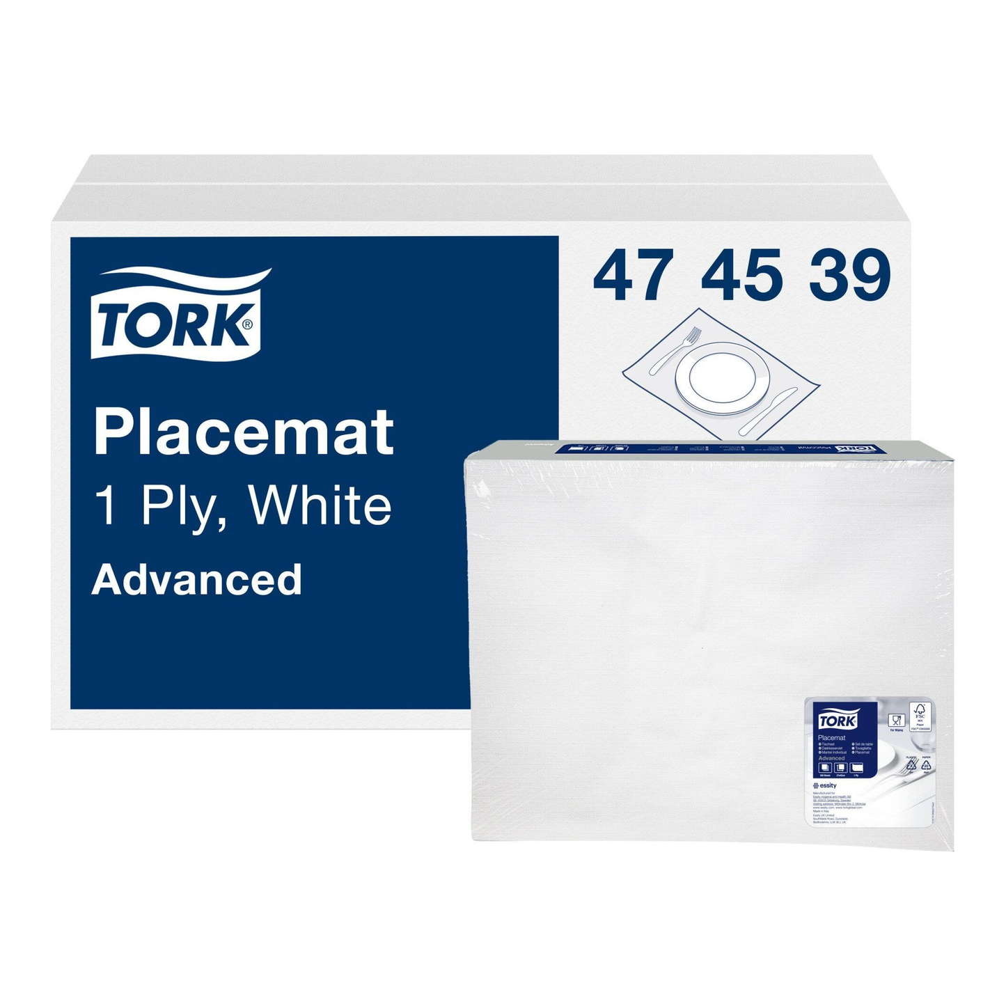 Tork placemat wit 27x 42cm (500 stuks)