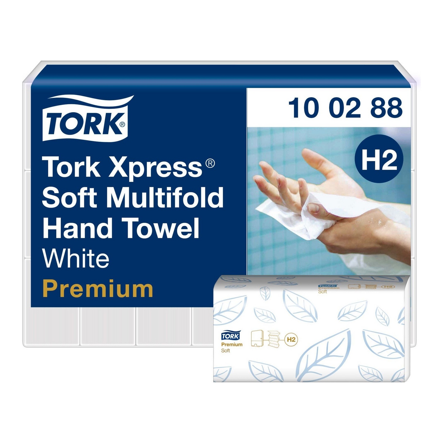 Tork xpress zachte multifold handdoek 2-laags xl wit h2 (21 stuks)