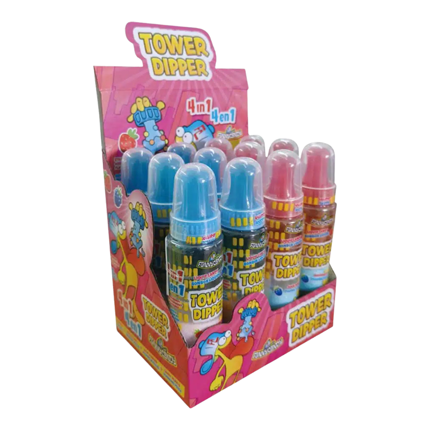 Divertente mestolo con torre di caramelle (12 pezzi)