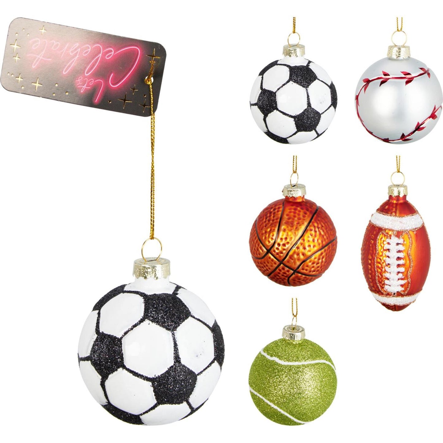 Appendi palloni sportivi da 6 cm espositore da 10 pz