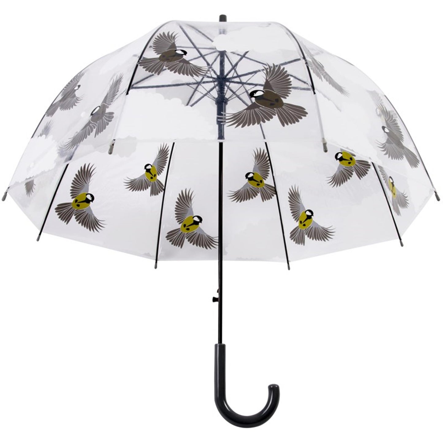 Ombrello Esschert design a 2 lati con uccello