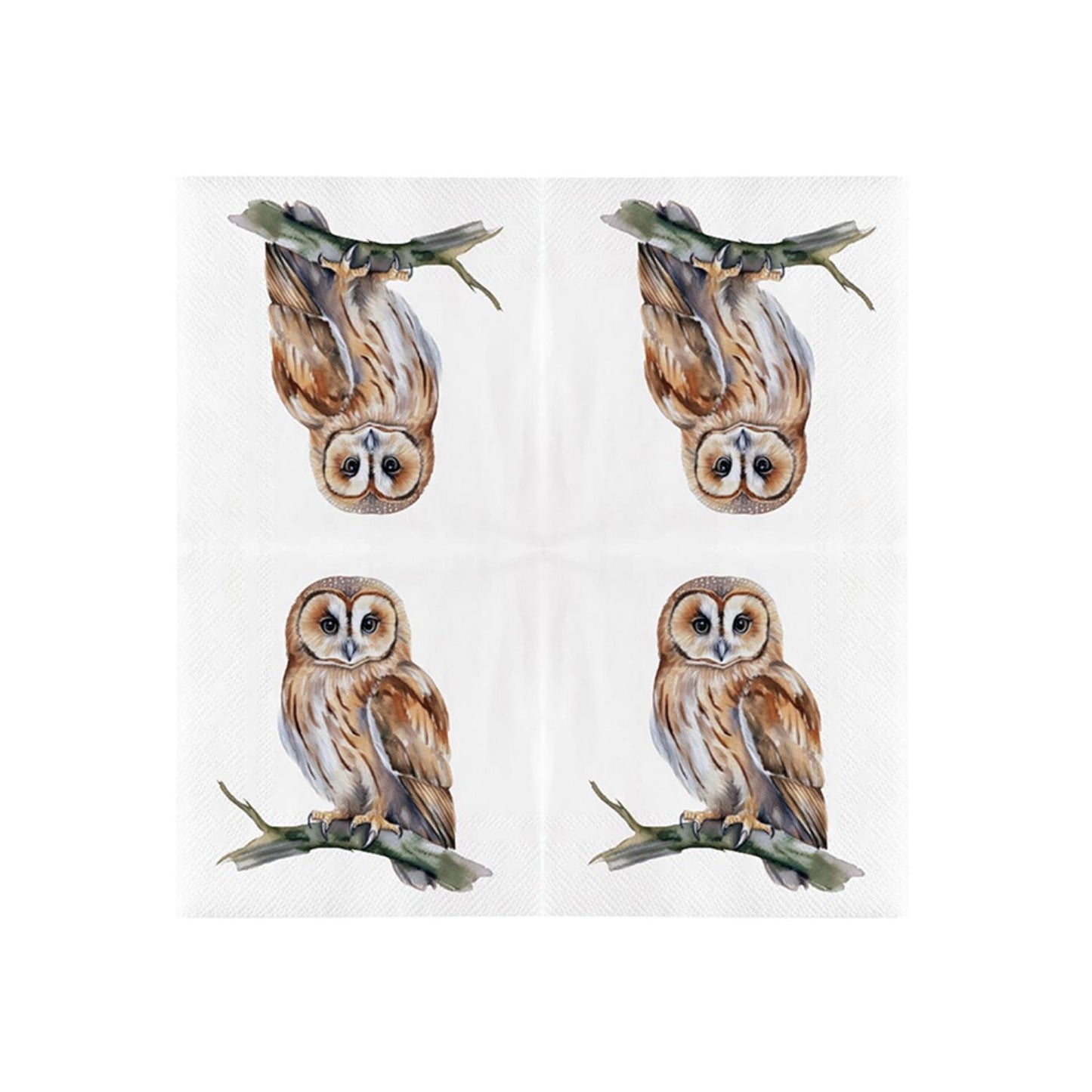 Esschert design papieren servetten uil 33x33cm