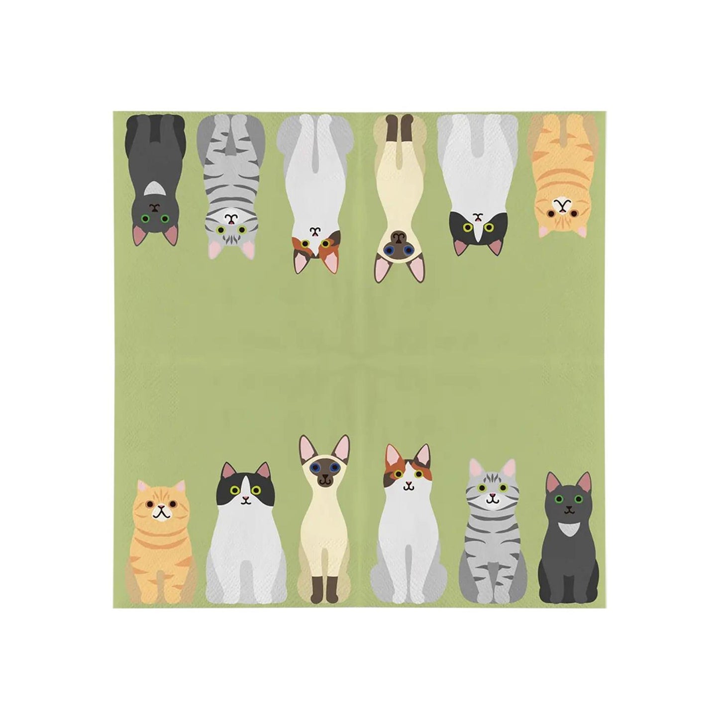 Tovaglioli Esschert design gatti 33x33 cm