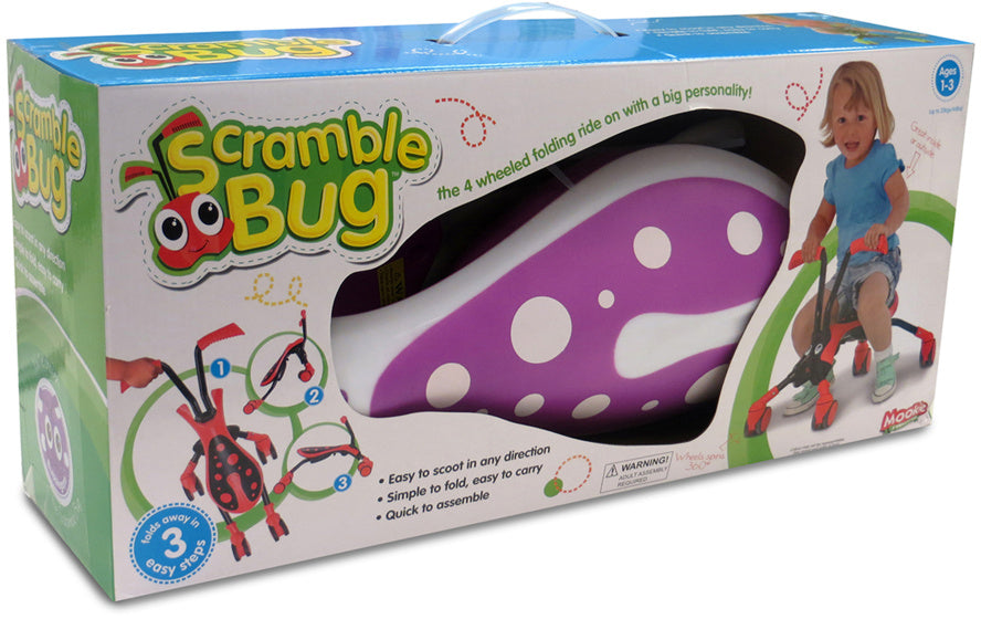 The Bugs Scramblebug Bubblegum con 4 ruedas Junior Pink White