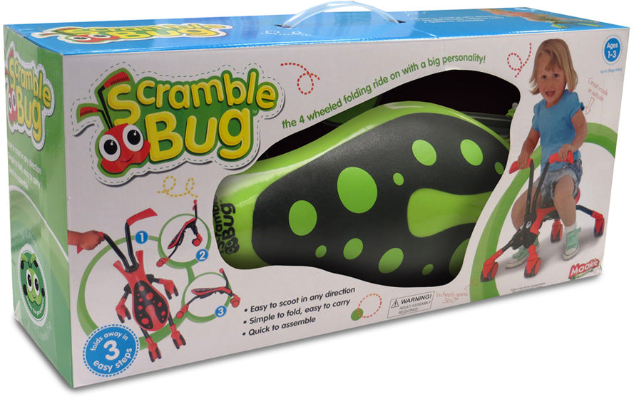 The Bugs Scramblebug Hornet con 4 ruote junior verde nero