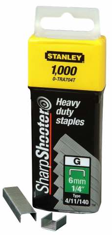 Stanley utensili manuali graffe 10mm tipo g - 1000 pezzi - 1-tra706t