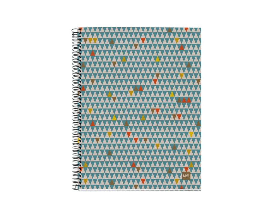 Triángulos de cuaderno de Miquelrius A4 a cuadros de 120 páginas