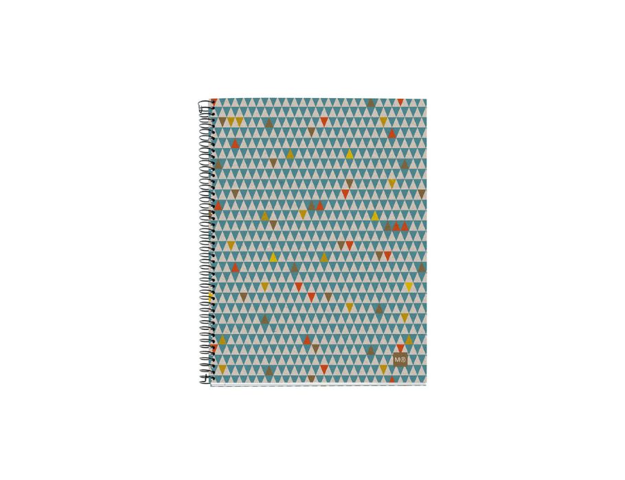 Triángulos de cuaderno de Miquelrius A5 a cuadros 120 páginas