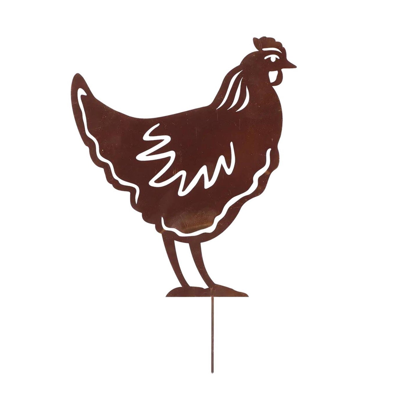 Esschert design ruggine pollo da giardino
