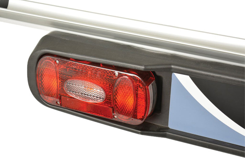 Base-portatore di biciclette a due carichi a doppia carriera 127 cm in argento nero