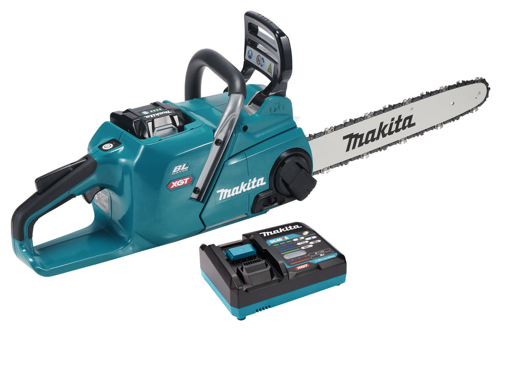 Motosierra a bateria makita 40cm xgt 40v max 5.0ah