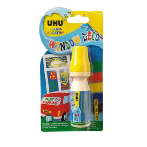 Stick per finestra Uhu giallo 25ml