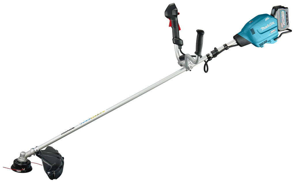 Makita ur013gt204 | xgt40vmax | decespugliatore a batteria | maniglia a u | Batteria da 5,0 Ah (2 pezzi) | caricabatterie veloce | nella scatola ur013gt204