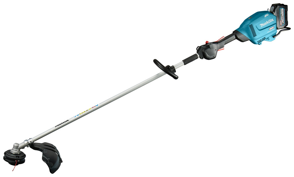 Makita ur014gt201 | xgt 40v máximo | desbrozadora a batería | mango en d | 5,0 ah (2 piezas) | cargador rápido | en caja ur014gt201