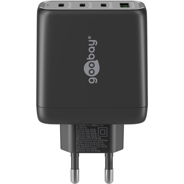 Goobay USB-C PD GAN Multipoort Snellumer (68 W)