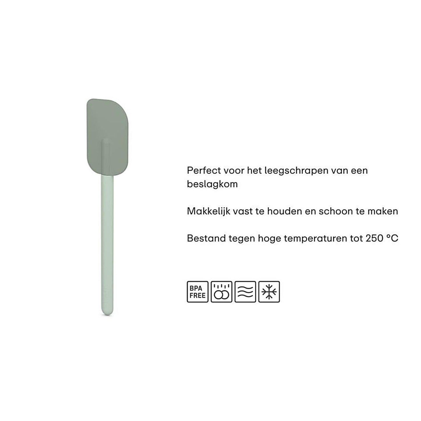 Mepal spatel klein chef it - 20.5 cm - schraapt kommen perfect schoon - hittebestendige silliconen: tot 250°c - magnetron- en vaatwasmachinebestendig - keukengerei - nordic sage
