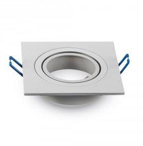 Faretto da incasso V-tac orientabile 50mm quadrato bianco 5013354