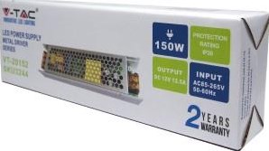 Driver led V-tac 12v 150w ip20 metallo 4379220