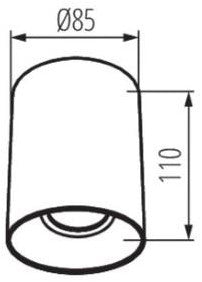 Downlight de superficie V-tac orientable 10w LED blanco 36° - 5013480