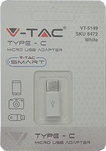 Adaptador V-tac USB-C a micro USB blanco - 9520110