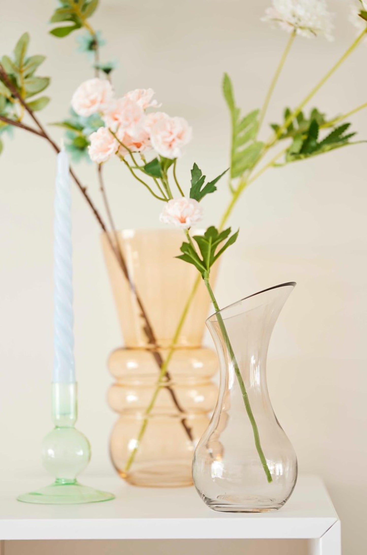 Vaso House of Nature in vetro balatan 25 cm rosa