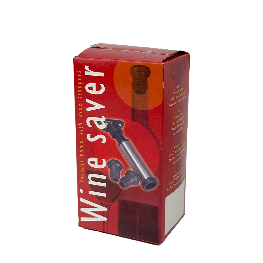 Pompa a vuoto con 2 tappi per vino
