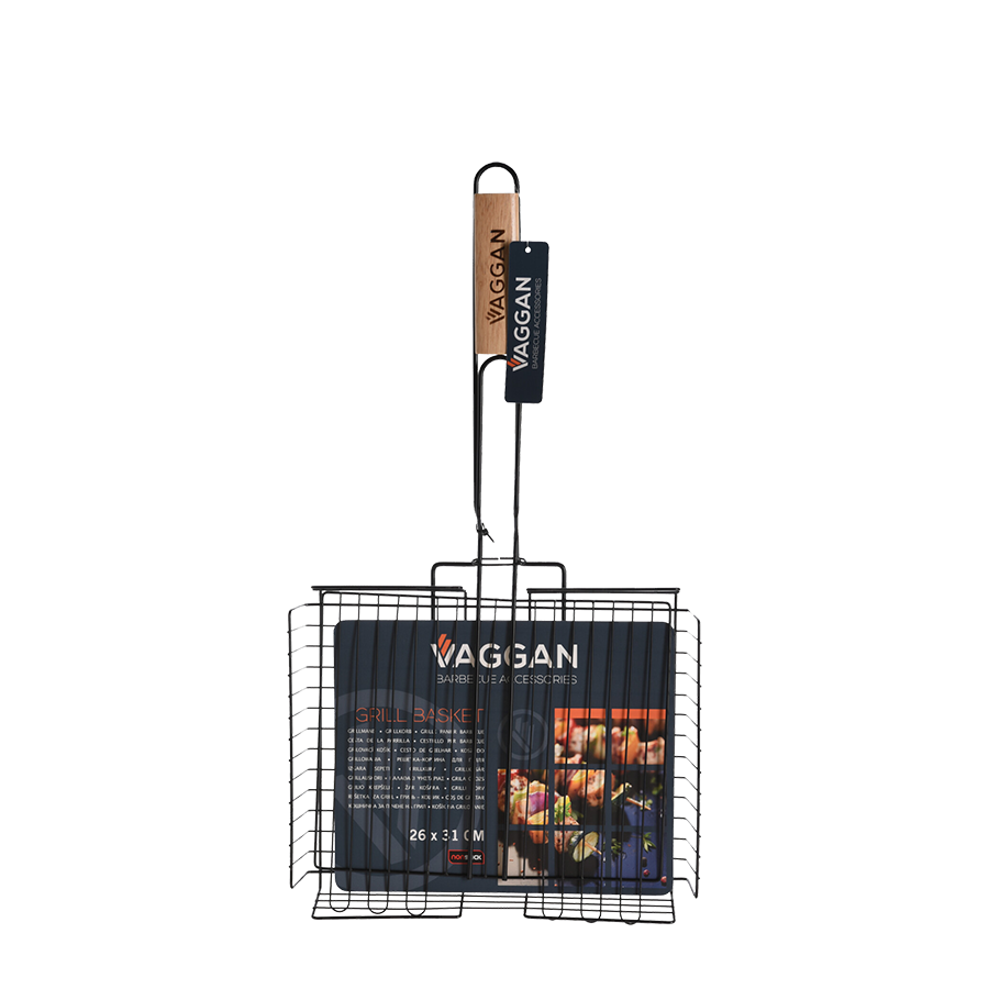 Cestino per barbecue Vaggan nero 26x31 cm