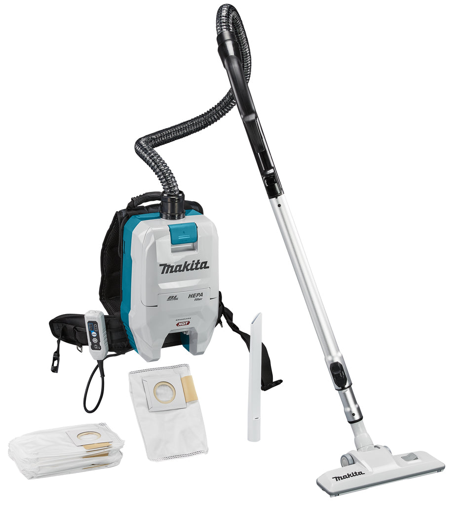 Aspirapolvere a zaino Makita a batteria xgt 40v max nudo