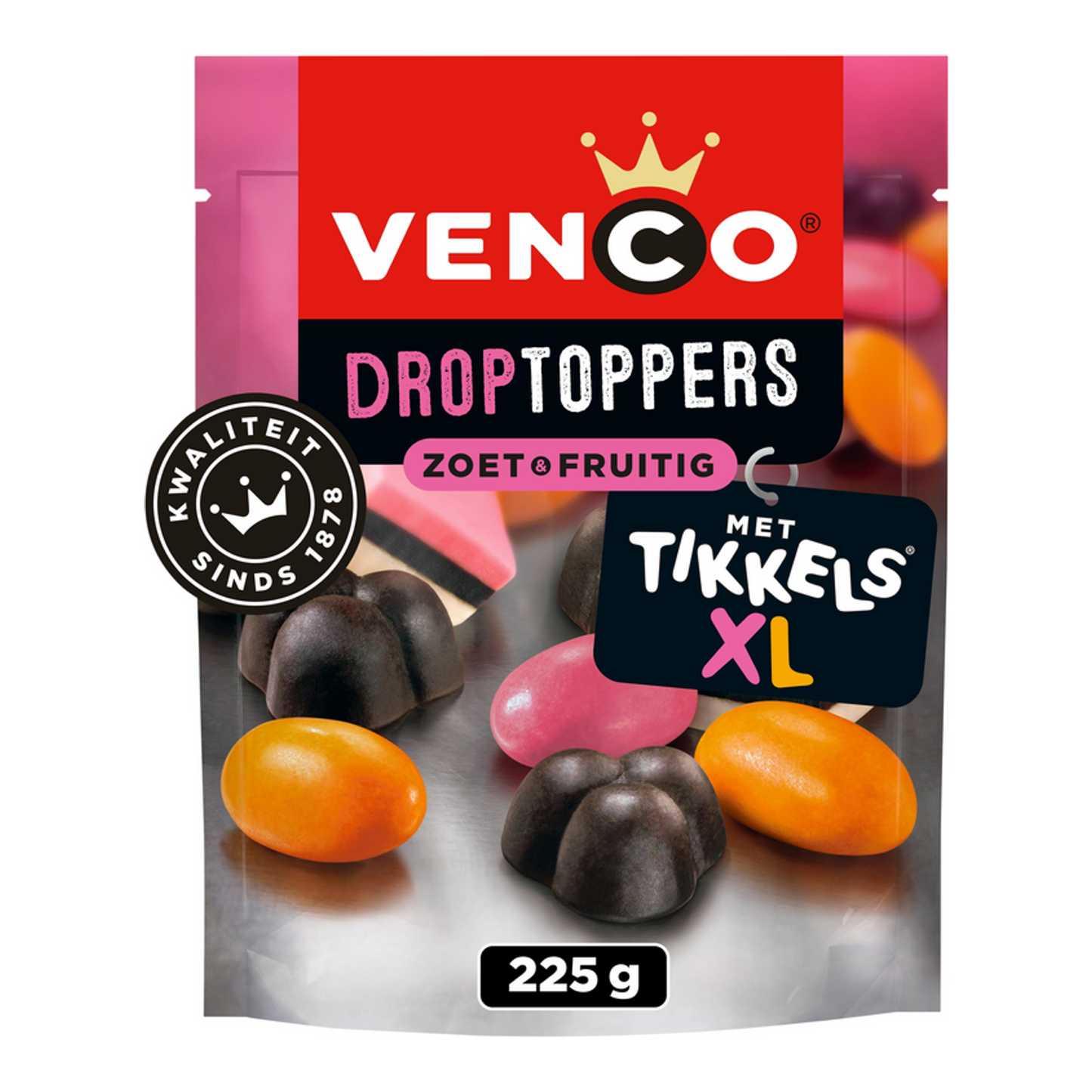 Venco drop toppers sacchetto fruttato (10x 225gr)