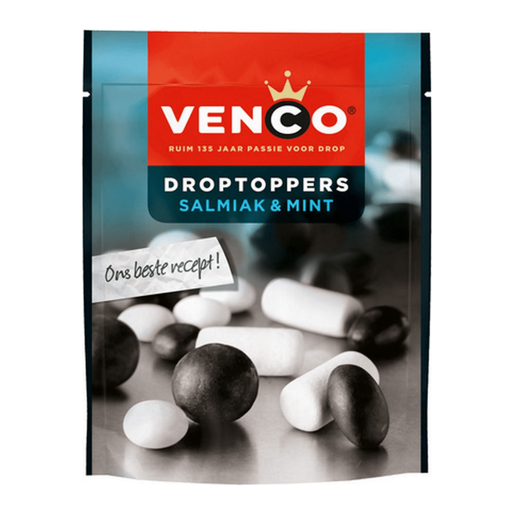 Venco drop toppers salmiak menta (10x 225gr)