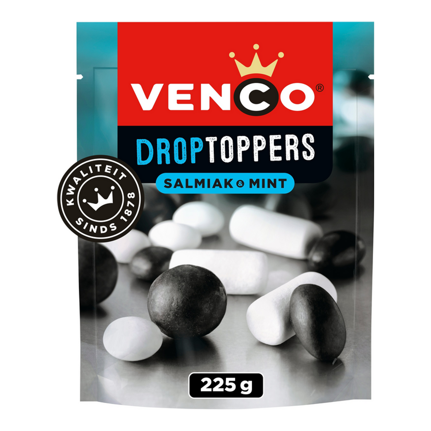 Venco drop toppers salmiak menta (10x 225gr)