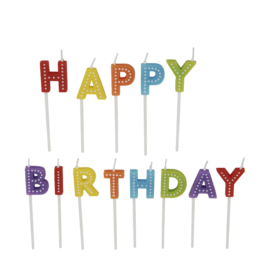 Candele di compleanno buon compleanno 13 pezzi