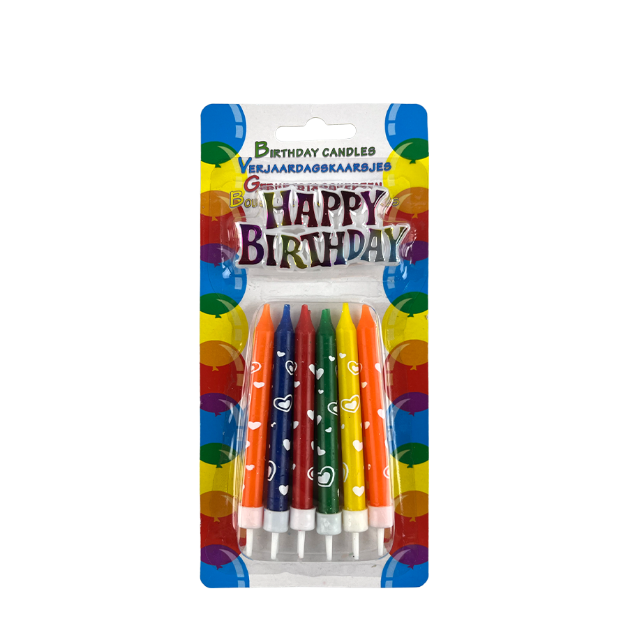 Candeline di compleanno buon compleanno cuore set 13 pezzi