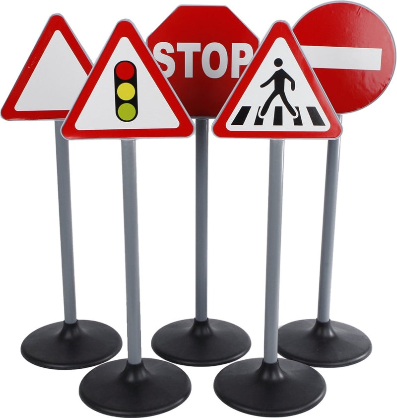 Kids Globe Maxi 5 segnali stradali doppi 10 adesivi