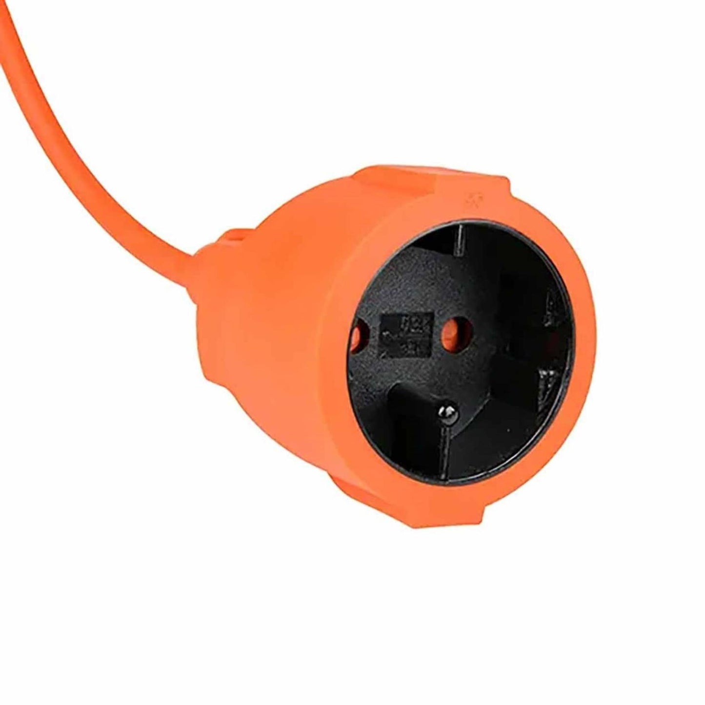 Cable de extensión de 20 m sin conexión a tierra naranja