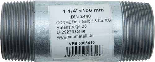 Cornat galva buisnippel mm 5 4 100mm (530) - vfb5305410
