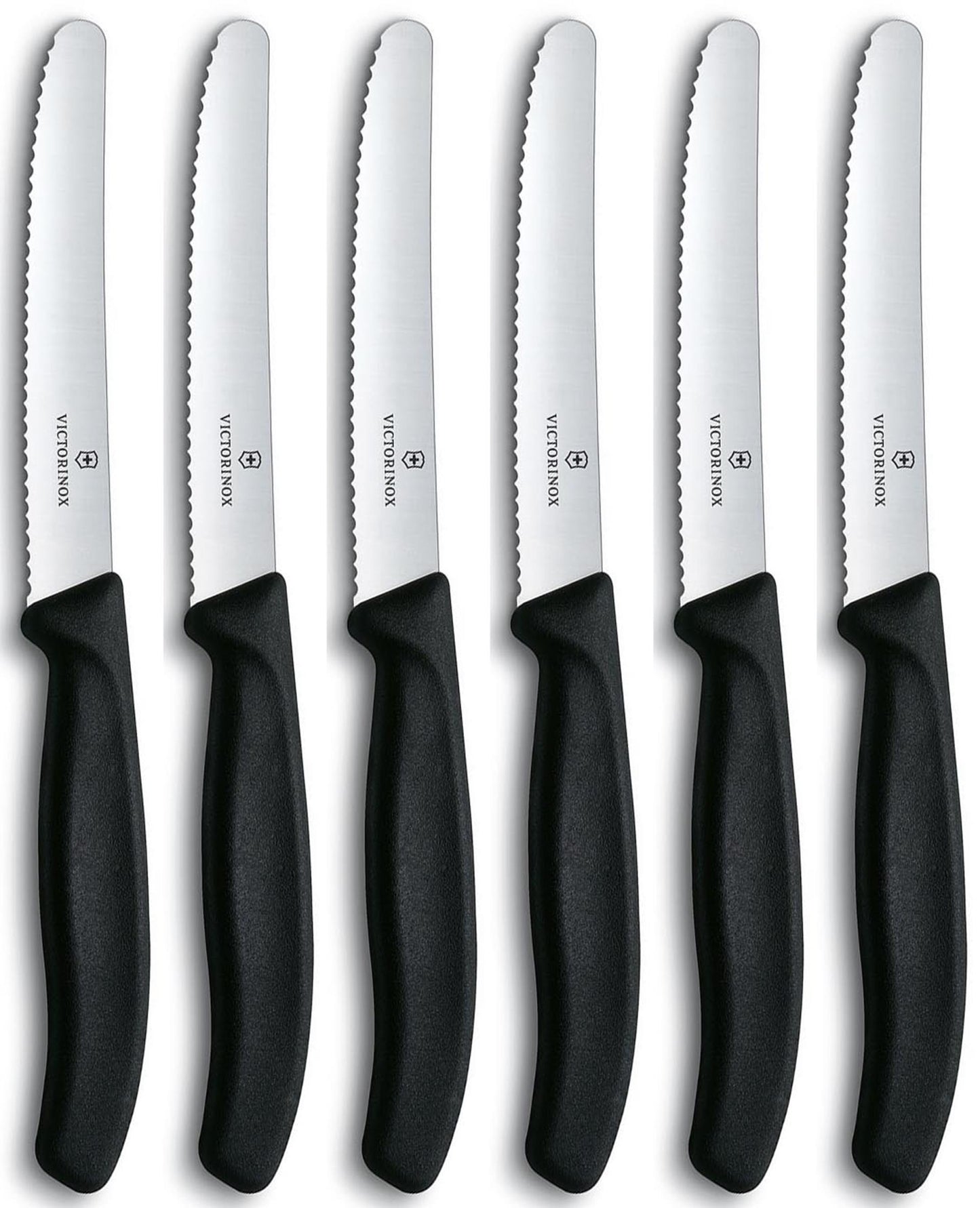 Cuchillos de mesa Victorinox dentados pack de 6.