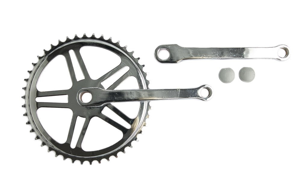 Crank set Set con Spiegat 46T 170 mm de plata