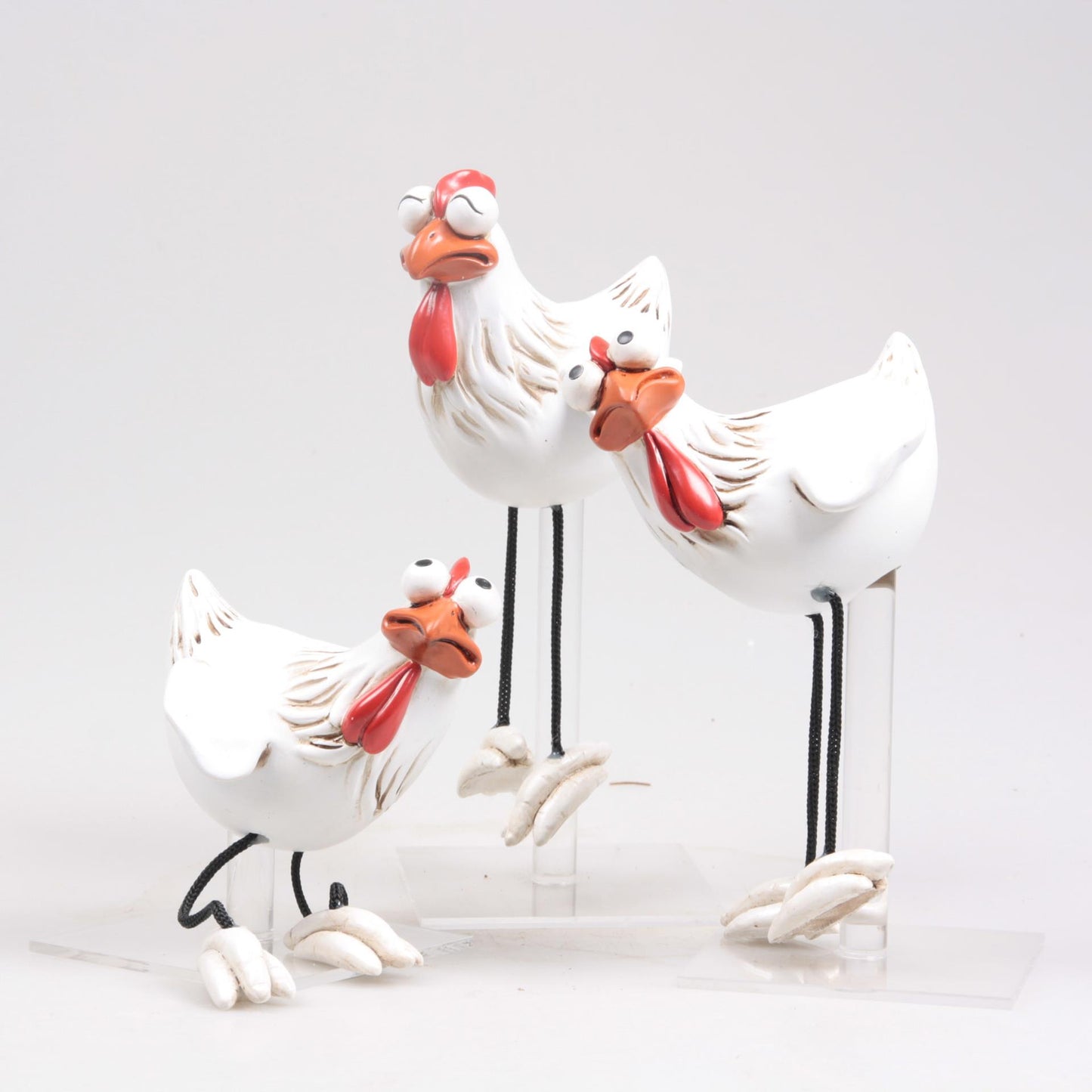Fritas de pollo decorativas de temporada con patas colgantes 11x9x11cm
