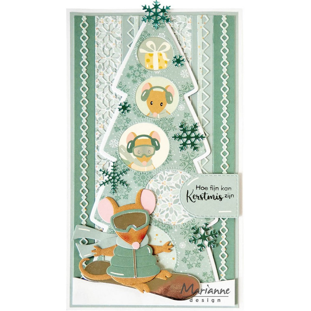 Marianne design • troqueles vacaciones en la nieve de eline