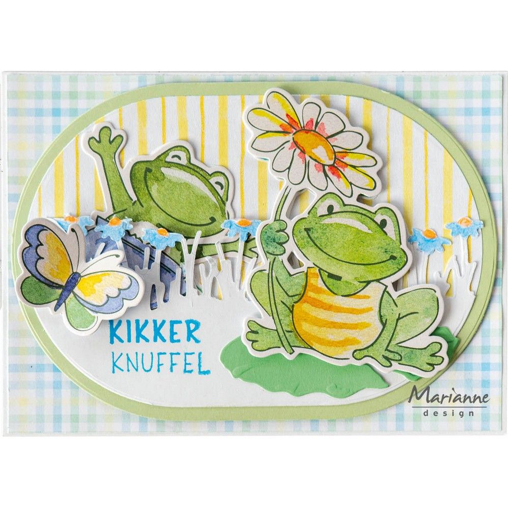 Marianne design • hojas de corte troqueladas ranas de eline