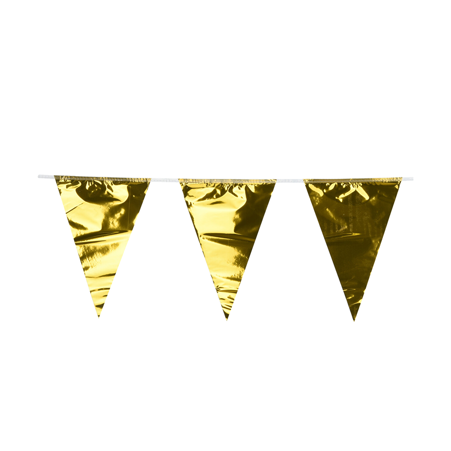 Línea bandera oro 600cm