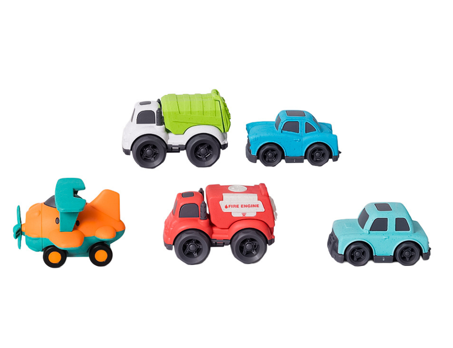 Bio Toys set macchina e volante in bioplastica (5 pezzi)